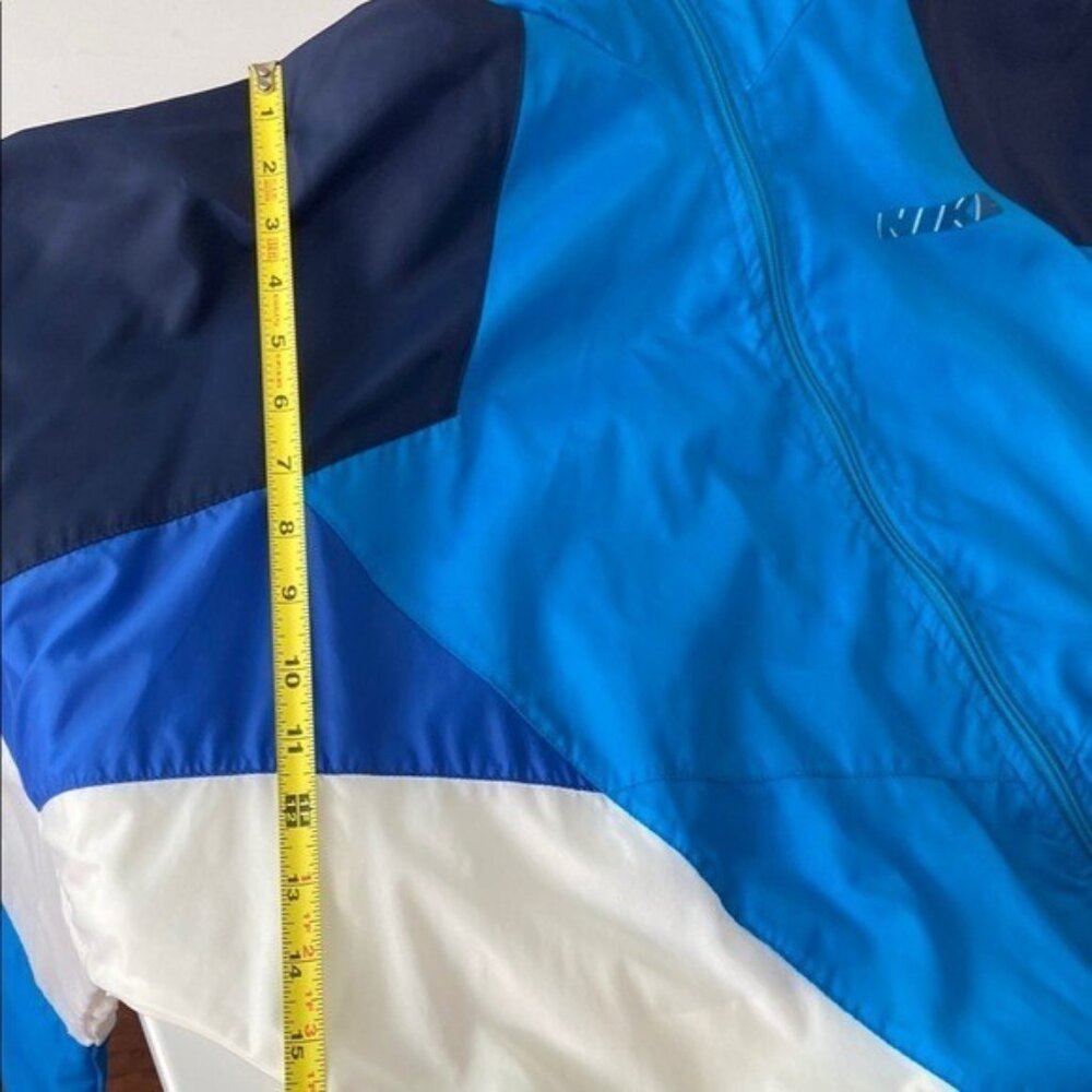 Vintage Nike Windbreaker Jacket Blue Colorblock 90s Retro Mens XL Lightweight - Picture 11 of 16